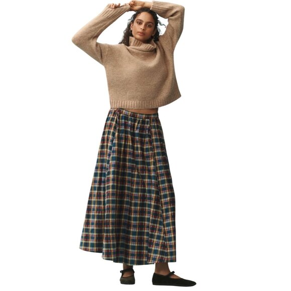 Pilcro Anthropologie The Lennon Wide-Sleeve Turtleneck Sweater Size XS Honey - Picture 3 of 8